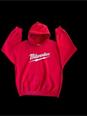 Milwaukee Tool midweight pullover hoodie Men’s XL Fleece Lined Excellent Conditi